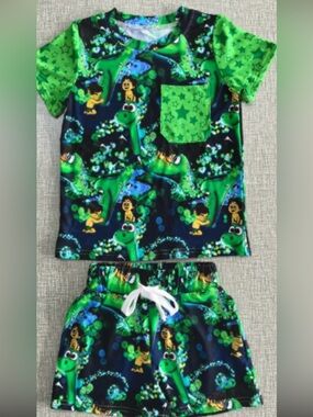 BAMBOO Good Dino exclusive design daywear Short Sleeve Top & Shorts